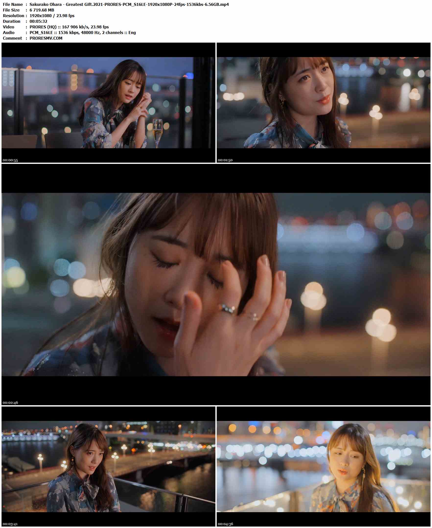 Sakurako Ohara - Greatest Gift.2021-PRORES-PCM_S16LE-1920x1080P-24fps-1536kbs-6.56GB官方MV_高清MV